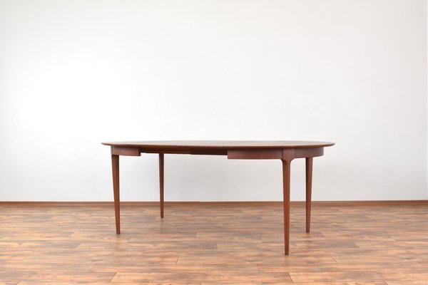 Mid-Century Danish Teak Extendable Dining Table, 1960s-LOT-2032123