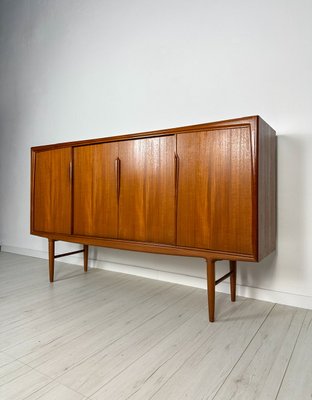 Mid-Century Danish Teak Highboard by Axel Christensen for Aco Møbler, 1960s-XCQ-2042134