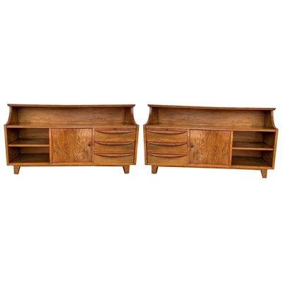 Mid-Century Danish Teak Large Sideboards, Set of 2-PSK-1002731