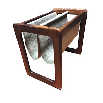 Mid-Century Danish Teak Magazine Rack by Aksel Kjersgaard for Salin Mobler, 1960s-TCS-1815184