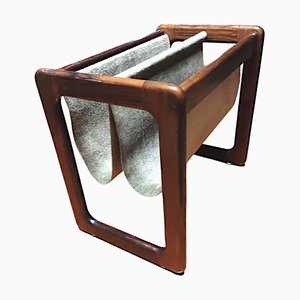 Mid-Century Danish Teak Magazine Rack by Aksel Kjersgaard for Salin Mobler, 1960s-TCS-1815184