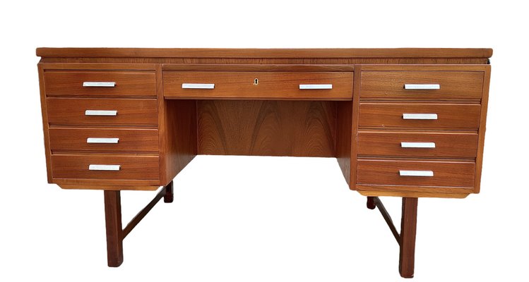 Mid-Century Danish Teak Modern Desk-FSD-1345224