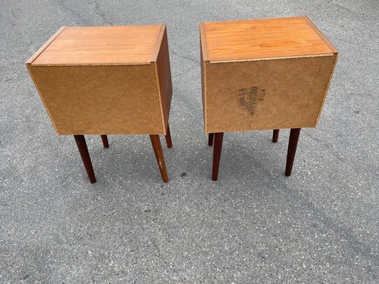 Mid-Century Danish Teak Nightstands, Set of 2-MXB-1357125