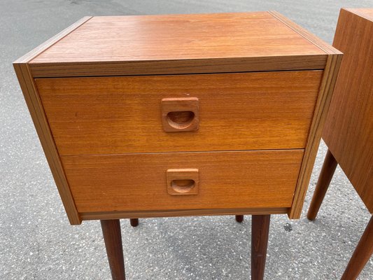 Mid-Century Danish Teak Nightstands, Set of 2-MXB-1357125