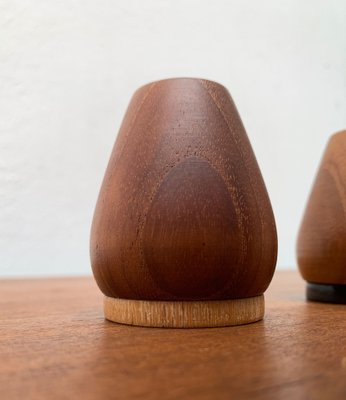 Mid-Century Danish Teak Pepper and Salt Shaker, 1960s, Set of 2-UAH-1334591