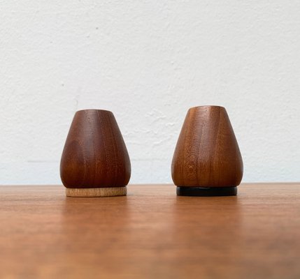 Mid-Century Danish Teak Pepper and Salt Shaker, 1960s, Set of 2-UAH-1334591