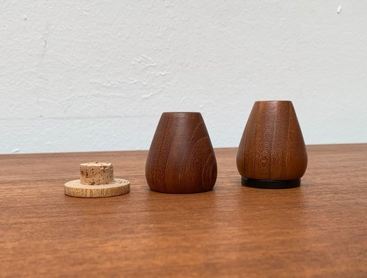 Mid-Century Danish Teak Pepper and Salt Shaker, 1960s, Set of 2-UAH-1334591