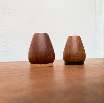 Mid-Century Danish Teak Pepper and Salt Shaker, 1960s, Set of 2-UAH-1334591