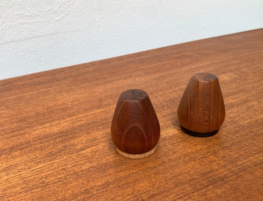 Mid-Century Danish Teak Pepper and Salt Shaker, 1960s, Set of 2-UAH-1334591