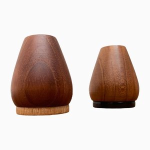 Mid-Century Danish Teak Pepper and Salt Shaker, 1960s, Set of 2-UAH-1334591