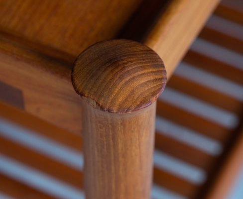 Mid-Century Danish Teak Rolling Serving Cart, 1960s-ZGQ-739819