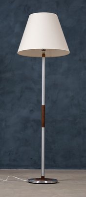 Mid-Century Danish Teak & Rosewood Floor Lamp, 1960s-ZGQ-776356