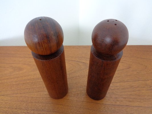 Mid-Century Danish Teak Salt and Pepper Shakers, 1960s, Set of 2-RDW-1313809