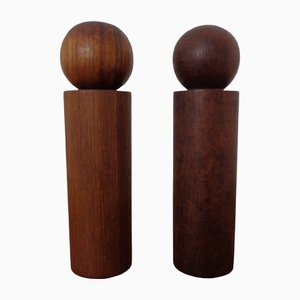 Mid-Century Danish Teak Salt and Pepper Shakers, 1960s, Set of 2-RDW-1313809