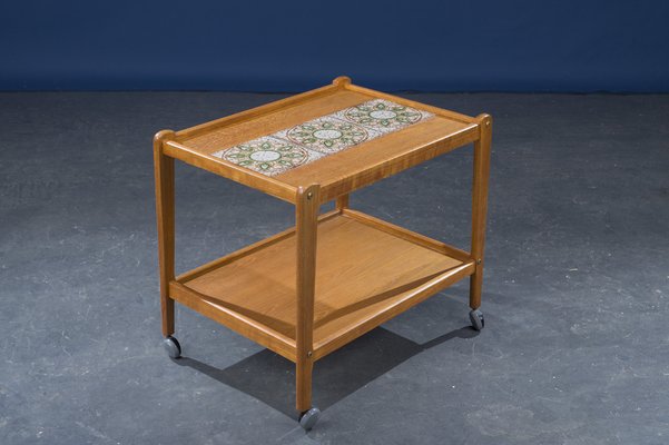 Mid-Century Danish Teak Serving Trolley, 1960s-ZZH-978735