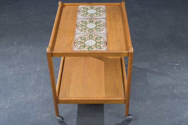 Mid-Century Danish Teak Serving Trolley, 1960s-ZZH-978735