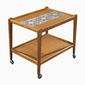 Mid-Century Danish Teak Serving Trolley, 1960s-ZZH-978735