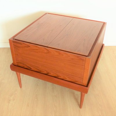 Mid-Century Danish Teak Side Table, 1950s-WK-1113439