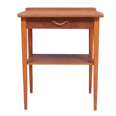 Mid-Century Danish Teak Side Table with Drawer-TCS-1823642