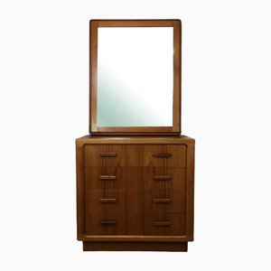 Mid-Century Danish Teak Sideboard Dresser & Mirror-EJL-1138322