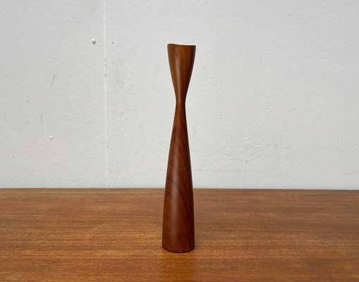 Mid-Century Danish Teak Tulip Candleholder, 1960s-UAH-1705850