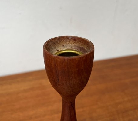 Mid-Century Danish Teak Tulip Candleholder, 1960s-UAH-1796616