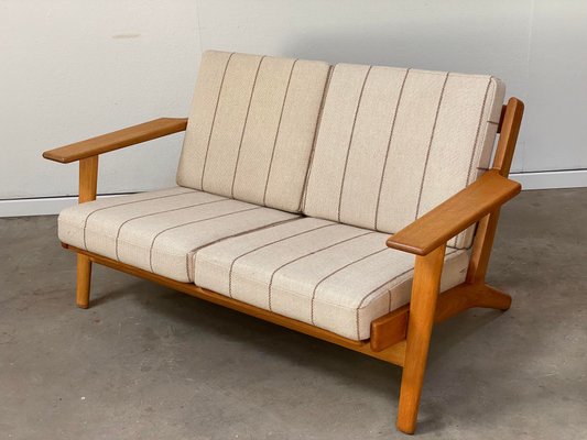 Mid-Century Danish Two-Seater Sofa in Oak by Hans J. Wegner for Getama-GON-1335308