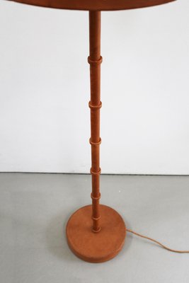 Mid-Century Design Leather Floor Lamp by Charlotte Waver, 1960s-FJP-2032232