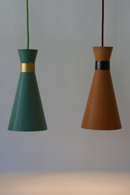 Mid-Century Diabolo Pendant Lamps, 1950s, Set of 2-WPT-574091