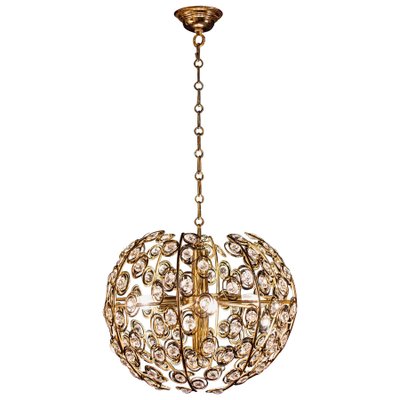 Mid-Century Diamond Crystal Globe Chandelier by Gaetano Sciolari, 1960-MBH-1032722