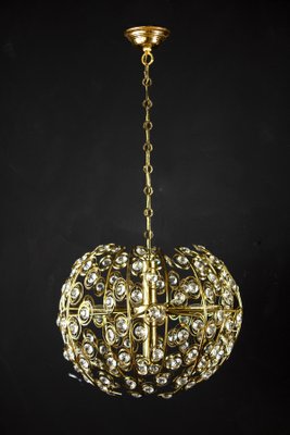 Mid-Century Diamond Crystal Globe Chandelier by Gaetano Sciolari, 1960-MBH-1032722