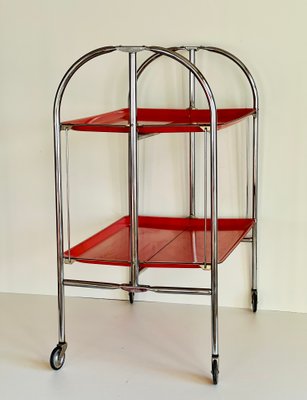 Mid-Century Dinette Foldable Serving Trolley, 1950s-ALG-1417630