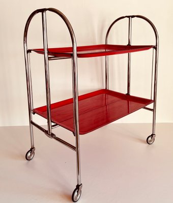 Mid-Century Dinette Foldable Serving Trolley, 1950s-ALG-1417630