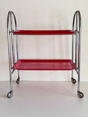 Mid-Century Dinette Foldable Serving Trolley, 1950s-ALG-1417630