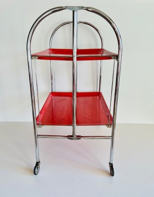 Mid-Century Dinette Foldable Serving Trolley, 1950s-ALG-1417630