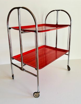 Mid-Century Dinette Foldable Serving Trolley, 1950s-ALG-1417630