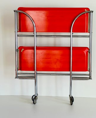 Mid-Century Dinette Foldable Serving Trolley, 1950s-ALG-1417630