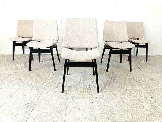 Mid-Century Dining Chairs attributed to Jos De Mey, 1950s, Set of 6-IRH-1818448