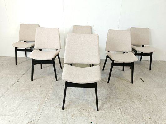 Mid-Century Dining Chairs attributed to Jos De Mey, 1950s, Set of 6-IRH-1818448