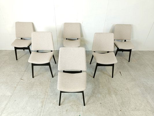 Mid-Century Dining Chairs attributed to Jos De Mey, 1950s, Set of 6-IRH-1818448