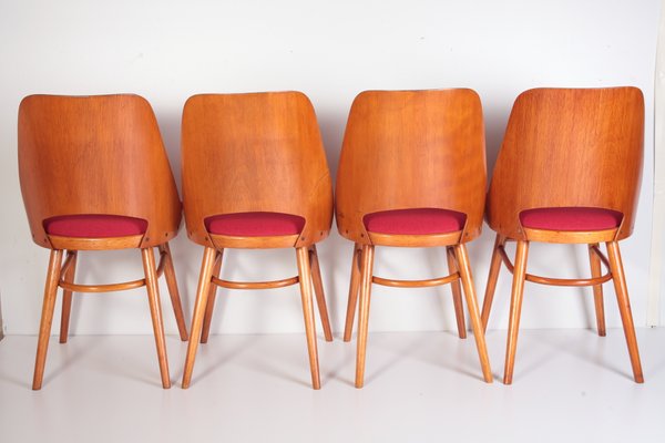 Mid-Century Dining Chairs by Oswald Heardtl for Ton, 1960s, Set of 4-ALG-2017540