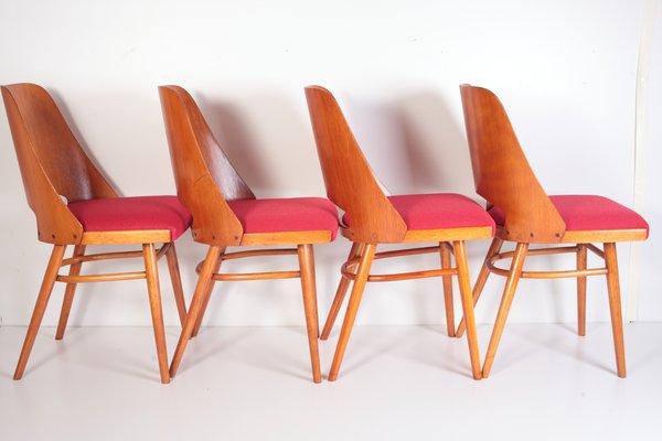 Mid-Century Dining Chairs by Oswald Heardtl for Ton, 1960s, Set of 4-ALG-2017540