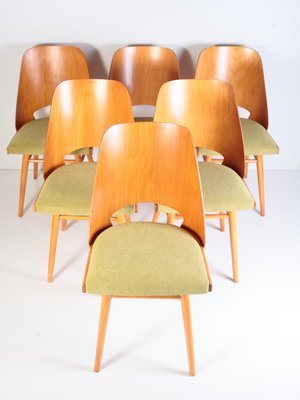 Mid-Century Dining Chairs by Oswald Heardtl for Ton, 1960s, Set of 6-ALG-2017542