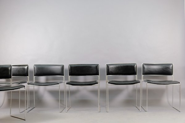 Mid-Century Dining Chairs by Preben Fabricius & Jørgen Kastholm for Kill International, Set of 6-CIP-827528