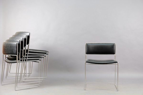 Mid-Century Dining Chairs by Preben Fabricius & Jørgen Kastholm for Kill International, Set of 6-CIP-827528