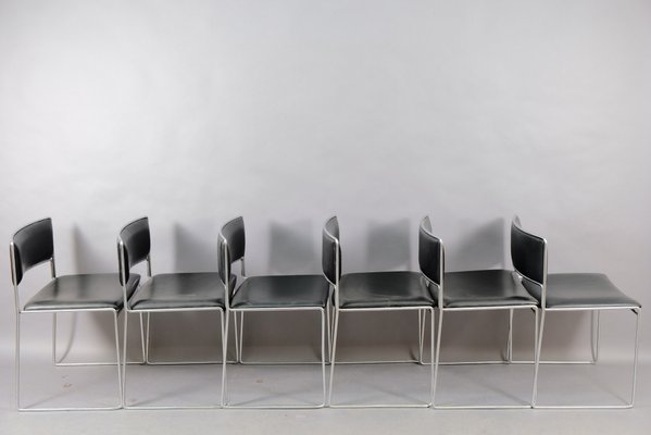 Mid-Century Dining Chairs by Preben Fabricius & Jørgen Kastholm for Kill International, Set of 6-CIP-827528