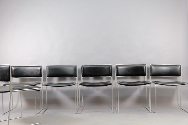 Mid-Century Dining Chairs by Preben Fabricius & Jørgen Kastholm for Kill International, Set of 6-CIP-827528