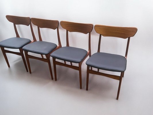 Mid-Century Dining Chairs by Schienning & Elgaard for Randers Mobelfabrik, 1960s, Set of 4-PYR-2032474