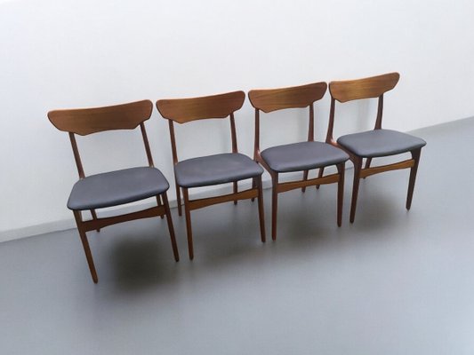 Mid-Century Dining Chairs by Schienning & Elgaard for Randers Mobelfabrik, 1960s, Set of 4-PYR-2032474