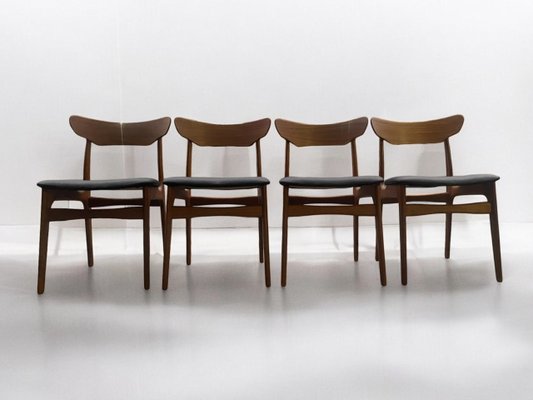 Mid-Century Dining Chairs by Schienning & Elgaard for Randers Mobelfabrik, 1960s, Set of 4-PYR-2032474